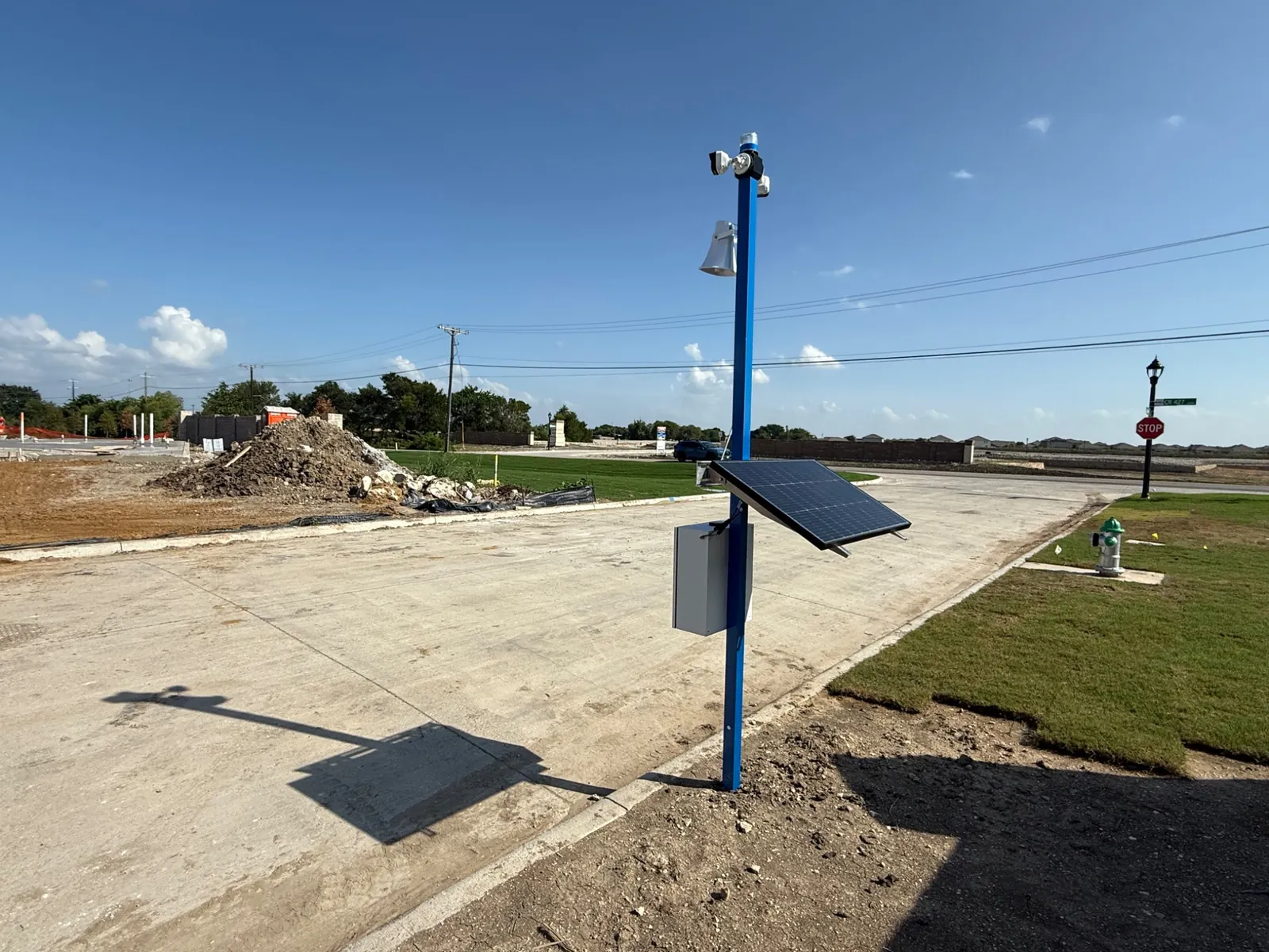 ROVA surveillance unit installed at a construction site
